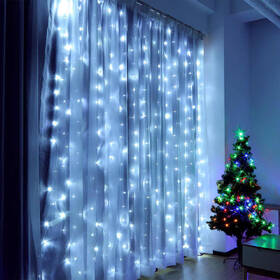 Vianočné osvetlenie ColorWay vnútorné, 300 LED, 3× 3m, 220–240V AC, studená biela 

 obrázok produktu 12 z 18