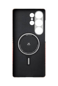 Kryt na mobil Pitaka Tactile Woven, Sunset na Samsung Galaxy S25 Ultra čierny/oranžový

 obrázok produktu 3 z 3