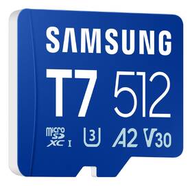 Pamäťová karta Samsung T7 MicroSDXC 512GB UHS-I U3 (170R) modrá

 obrázok produktu 2 z 4
