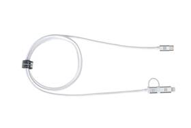 Kábel ERPOWER Dual Cable USB-C/USB-C, Lightning, 65W, 1m biely

 obrázok produktu 2 z 3