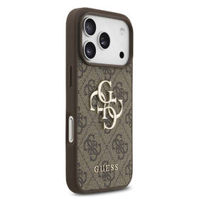 Kryt na mobil Guess PU 4G Metal Logo Strap na Apple iPhone 17 Pro hnedý

 obrázok produktu 2 z 7