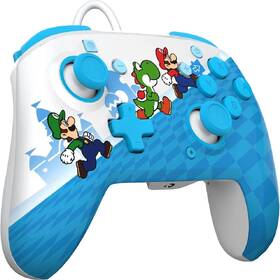 Gamepad PDP Rematch Wired Controller Mario Escape, Nintendo Switch modrý biely

 obrázok produktu 1 z 4