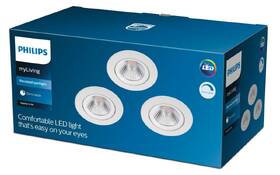 Vstavané svietidlo Philips Sparkle SL261, 5W, 3 ks biele

 obrázok produktu 1 z 1