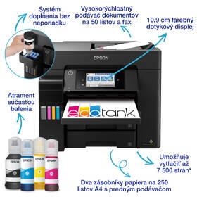 Tlačiareň multifunkčná Epson EcoTank L6570 čierna

 obrázok produktu 3 z 9