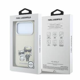 Kryt na mobil Karl Lagerfeld PU Semi Wrap Smooth Sketch Bodies Magsafe na Apple iPhone 18 Pro béžový

 obrázok produktu 6 z 6