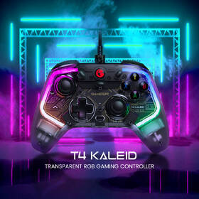 Gamepad GameSir T4 Kaleid RGB čierny/priehľadný

 obrázok produktu 6 z 12