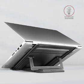 Stojanček Axagon hliníkový, pre notebooky 10" - 16", 4 nastaviteľné uhly 

 obrázok produktu 1 z 7