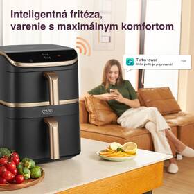 Fritéza teplovzdušná COSORI DC123S TurboTower Pro, 10,8 l čierny

 obrázok produktu 9 z 9