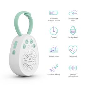 Zaspávačik TrueLife BabyTone S3 biely/zelený

 obrázok produktu 6 z 12