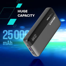 Powerbank Canyon PB-240, 25000 mAh sivá

 obrázok produktu 13 z 23