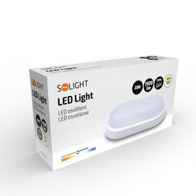 LED stropné svietidlo Solight oválne, 20W, 1500lm, 4000K, IP54, 26cm biele

 obrázok produktu 8 z 8