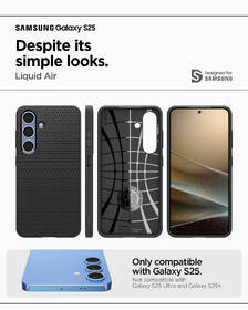 Kryt na mobil Spigen Liquid Air na Samsung Galaxy S25 čierny

 obrázok produktu 12 z 17