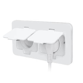 Zásuvka Solight IP55, dvojitá, vstavaná, podlahová, obdĺžniková biela

 obrázok produktu 6 z 10