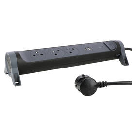 Prepäťová ochrana Legrand 3x zásuvka, USB, USB-C, 1,5m čierna

 obrázok produktu 3 z 11