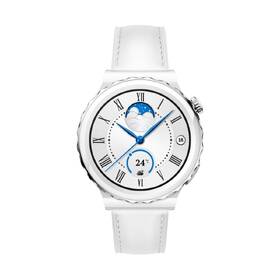 Inteligentné hodinky Huawei Watch GT3 Pro 43 mm - Silver Bezel White Ceramic Case + White Leather Strap 

 obrázok produktu 2 z 6