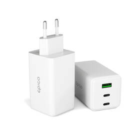 Nabíjačka do siete Epico UltraBoost GaN 100W 2xUSB-C/1xUSB-A biela

 obrázok produktu 3 z 6