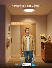 LED stropné svietidlo Govee Ceiling Light RGBICWW Smart, 2400lm, 30cm, Matter biele

 obrázok produktu 4 z 7