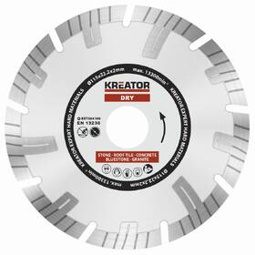 Kotúč diamantový Kreator KRT084100 (1ks) 

 obrázok produktu 1 z 1