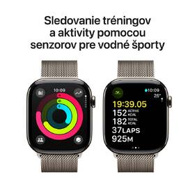 Inteligentné hodinky Apple GPS + Cellular 42mm prírodný titán - prírodný milánsky ťah 

 obrázok produktu 3 z 8