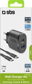 Nabíjačka do siete SBS USB/USB-C 18W čierna

 obrázok produktu 1 z 1
