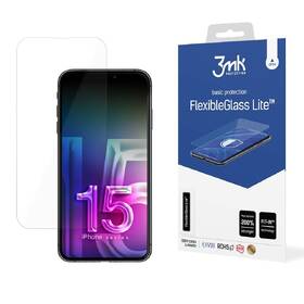 Hybridné ochranné sklo 3mk FlexibleGlass Lite na Apple iPhone 15 

 obrázok produktu 4 z 4