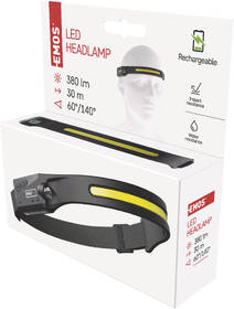 Čelovka EMOS COB LED nabíjací, 380 lm, 30 m, Li-Pol 1200 mAh čierna

 obrázok produktu 16 z 16