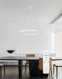 Závesné svietidlo Top Light Orbit 50BZ RC, 40W, max.4000lm, stmievanie, 3000-6500K, diaľkové ovládanie, 50 cm biele

 obrázok produktu 4 z 4