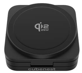 Bezdrôtová nabíjačka Cubenest SQ312 Ultra Qi2.2 3v1 s MagSafe čierna

 obrázok produktu 6 z 19