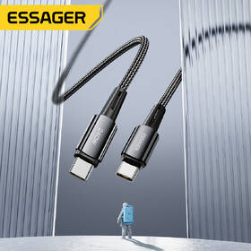 Kábel Essager Sunset USB-C / USB-C 2.0 5A, 240W, 1m čierny

 obrázok produktu 3 z 3