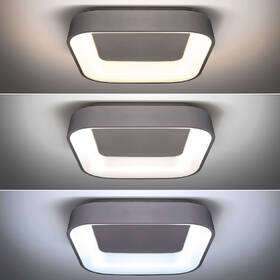 LED stropné svietidlo Solight štvorcové Treviso, 48W, 2880lm, stmievateľné, diaľkové ovládanie sivé

 obrázok produktu 4 z 7