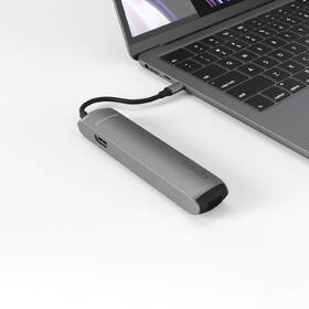 USB Hub Epico 6in1 Slim 8K USB-C/1× USB-C, HDMI, 3× USB 3.0 sivý

 obrázok produktu 4 z 7
