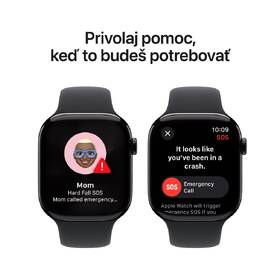 Inteligentné hodinky Apple GPS 46mm klavírno čierny hliník - čierny športový remienok - S/M 

 obrázok produktu 5 z 8