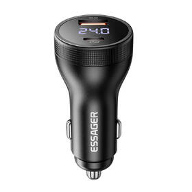 Adaptér do auta Essager 100W super rýchla USB-A, USB-C s digitálnym displejom čierny

 obrázok produktu 1 z 3