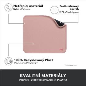 Podložka pod myš Logitech Mouse Pad Studio Series, 20 x 23 cm ružová

 obrázok produktu 6 z 10