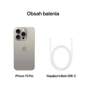 Mobilný telefón Apple iPhone 15 Pro 128GB prírodný titán 

 obrázok produktu 7 z 8