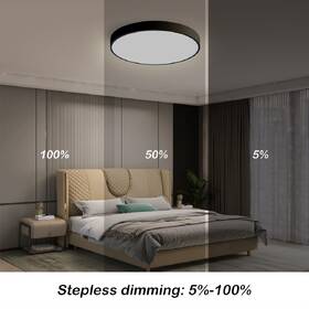 LED stropné svietidlo IMMAX NEO LITE SEMPLICI SMART, 40cm, 36W, 2736 lm, s podporou BEACON, Wi-Fi, TUYA čierne

 obrázok produktu 6 z 8