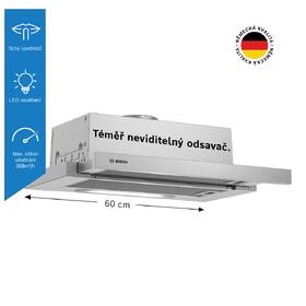 Odsávač pár Bosch DFT63AC50 strieborný

 obrázok produktu 2 z 9