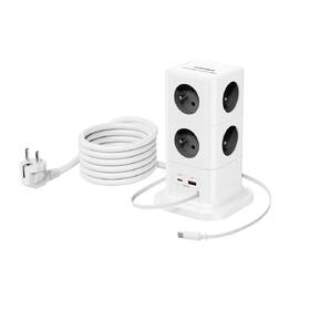 Rozbočovacia zásuvka Cubenest PowerCube 8xAC, PD 65W, 2xC,1xA, 3m kabel sivá/biela

 obrázok produktu 3 z 14