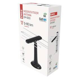 Anténa EMOS EM-DIO3, 0–80 km DVB-T2 

 obrázok produktu 6 z 6