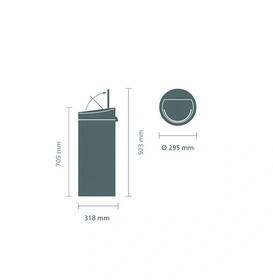 Odpadkový kôš Brabantia Touch Bin New 30 l, matt black čierny

 obrázok produktu 3 z 4