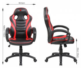 Herná stolička Red Fighter C6 čierna/červená

 obrázok produktu 8 z 9