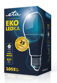 LED žiarovka ETA EKO LEDka klasik 11W, E27, teplá biela 

 obrázok produktu 3 z 3