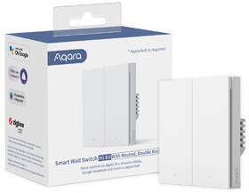 Vypínač Aqara Smart Wall Switch H1 EU (With Neutral, Double Rocker) biely

 obrázok produktu 2 z 2