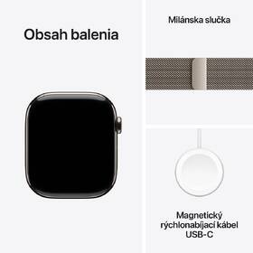 Inteligentné hodinky Apple GPS + Cellular 46mm prírodný titán - prírodný milánsky ťah - M/L 

 obrázok produktu 8 z 8