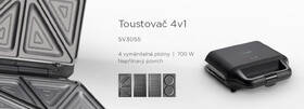 Sendvičovač Concept SV3055 4 v 1 

 obrázok produktu 11 z 16