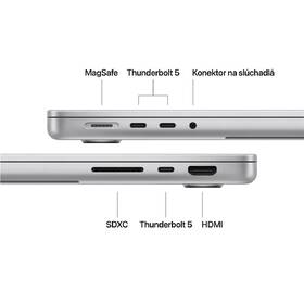 Notebook Apple 14" M5 Pro 18× CPU 20× GPU, 24 GB, 2 TB - strieborný SK 

 obrázok produktu 6 z 8