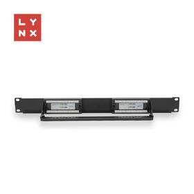 Držiak Lynx 19" patch panel 12port, UTP Cat5e, 50µ, nestíněný čierny

 obrázok produktu 1 z 1
