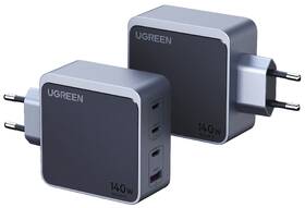 Nabíjačka do siete UGREEN GaN 140W 3xUSB-C/1xUSB-A sivá

 obrázok produktu 3 z 7