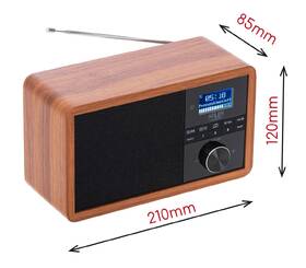 Rádioprijímač s DAB+ Adler AD1184 čierny/hnedý

 obrázok produktu 1 z 10