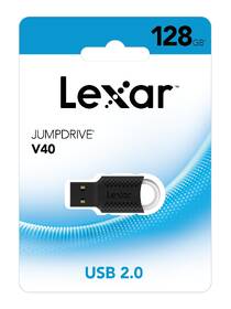 USB flashdisk Lexar JumpDrive V40 USB 2.0, 128GB čierny

 obrázok produktu 5 z 5